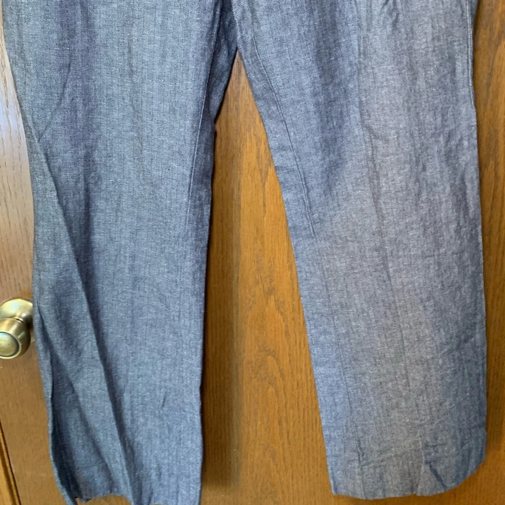GAP Women's Gray Trousers with Pinstripe- Size 10 - Picture 2 of 13